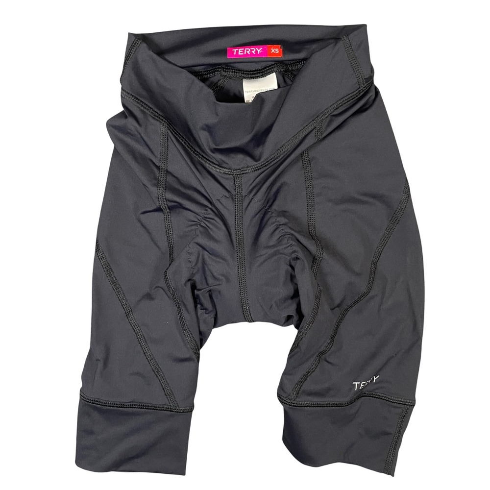 Terry Bicycles Womens XS Black Padded Cycling Bike Shorts Made in USA Athletic